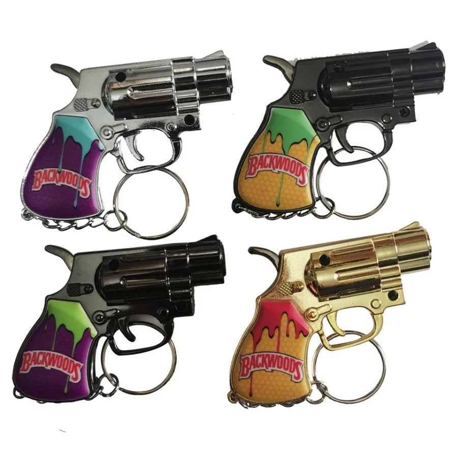 Techno Torch Revolver Lighter Assorted Design - Display of 12 (MSRP $14.99 Each)