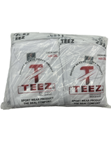 Teez Plain White Tee Shirt 12ct Bag (MSRP $9.99ea)