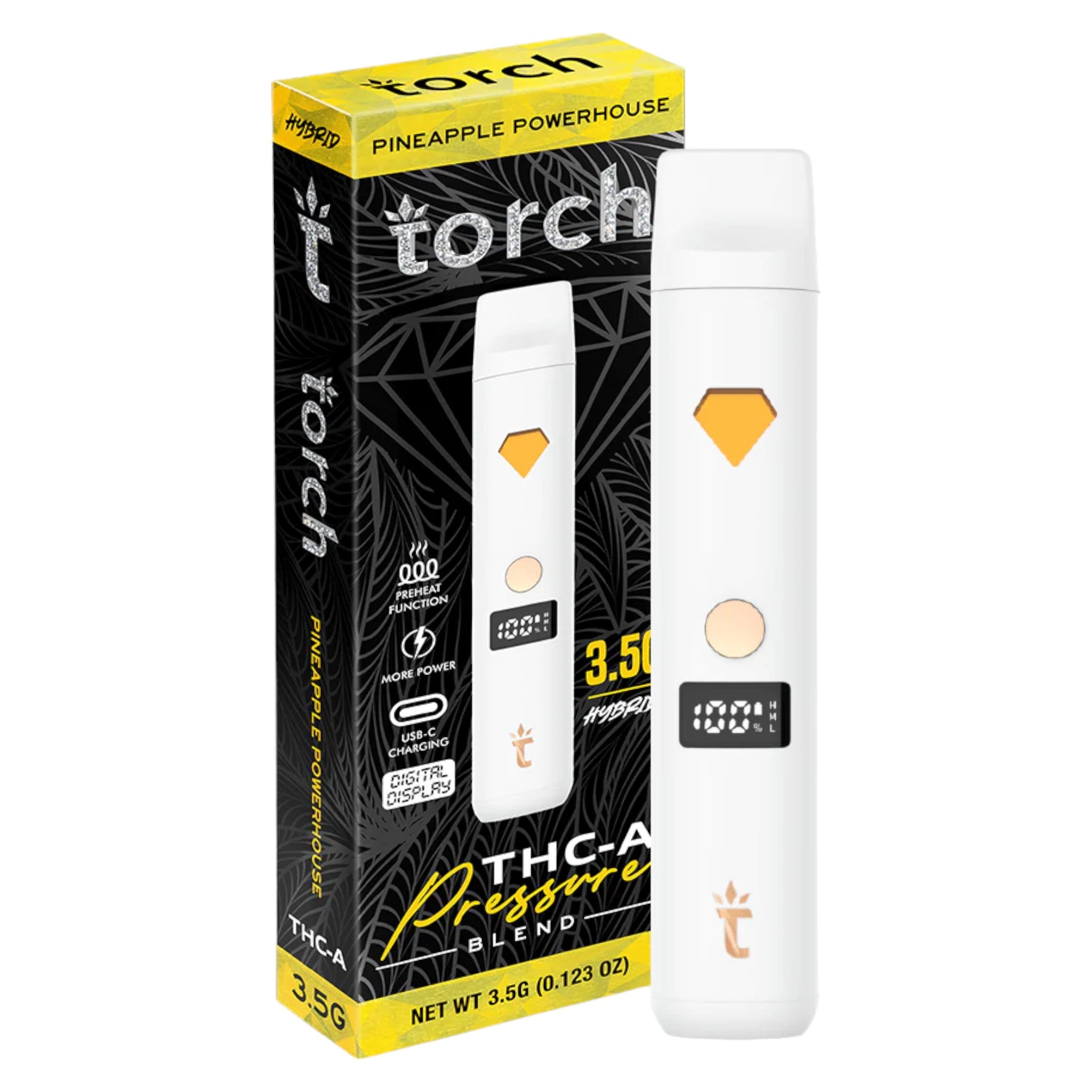 Torch 3.5g THC-A Disposable Vape 5 Piece Display (MSRP $34.99ea)