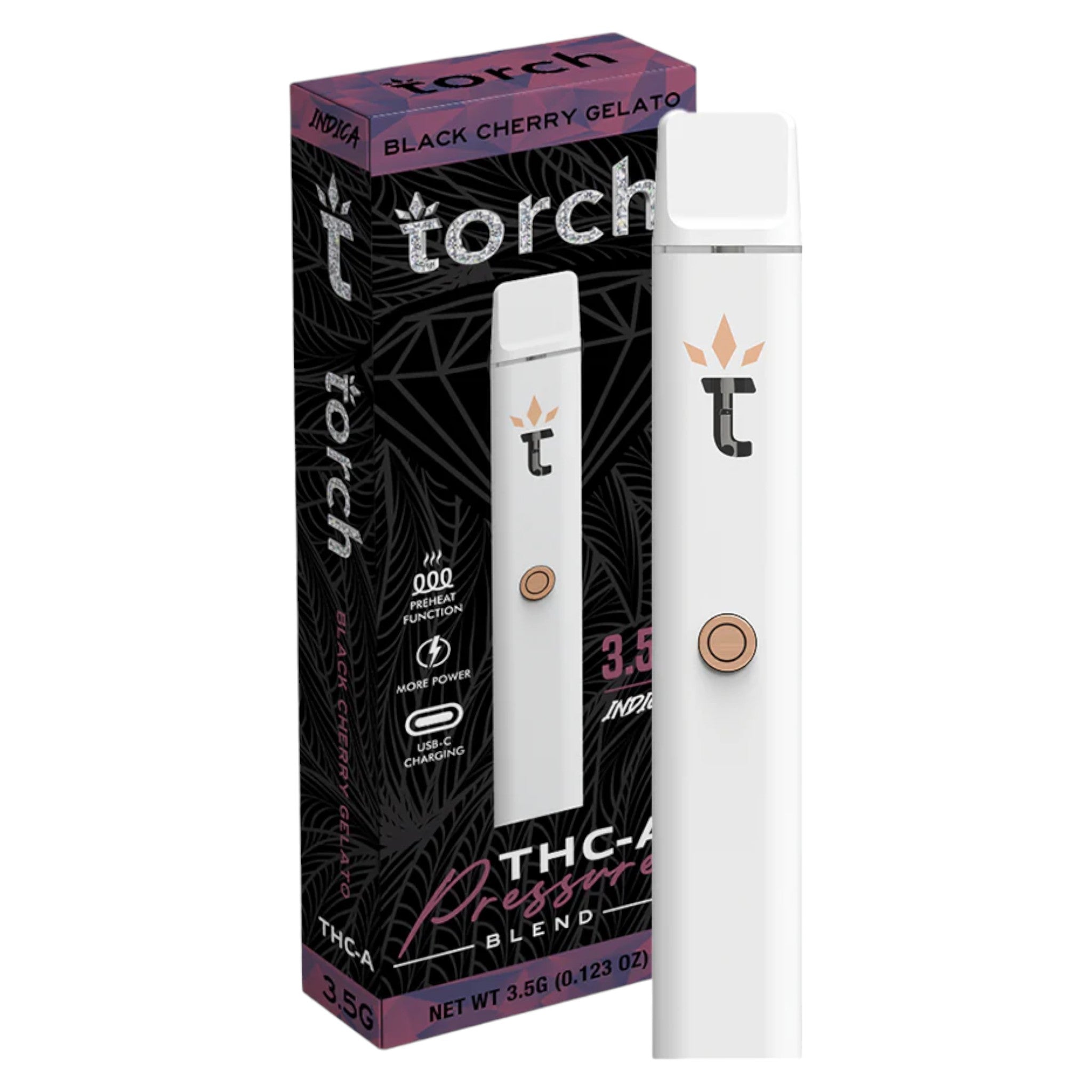 Torch 3.5g THC-A Disposable Vape 5 Piece Display (MSRP $34.99ea)