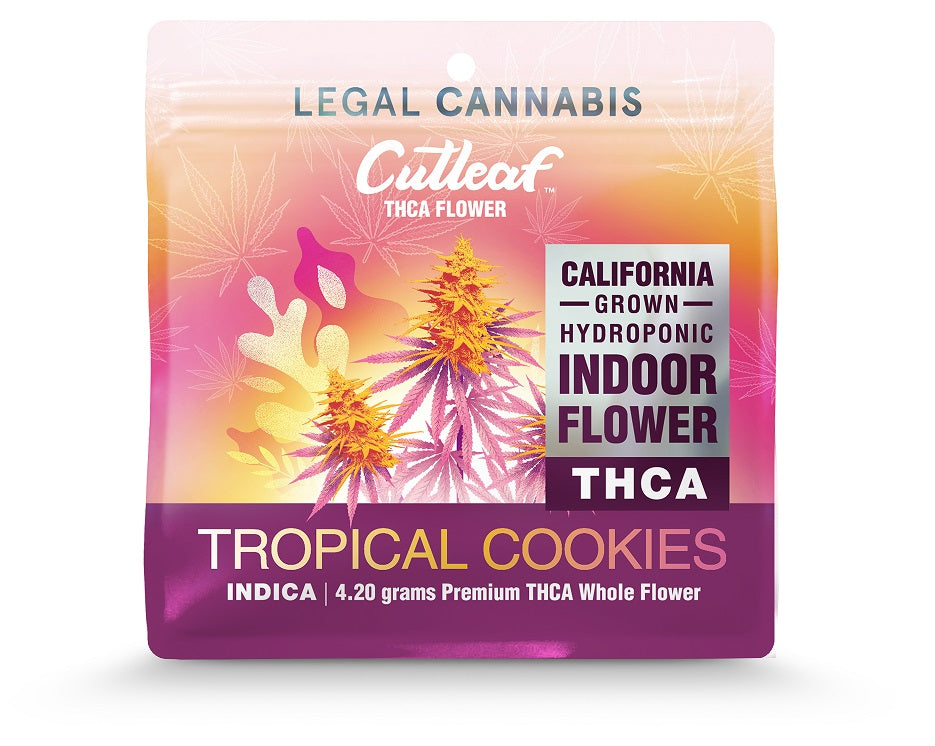 Cutleaf THCA Hemp Flower Indoor Exotics 4.2g - Display of 10 (MSRP $29.99 Each)