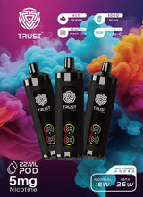 Trust Bar 20K Puffs 5% Nicotine Disposable Vape - Display of 6 (MSRP $19.99 Each)