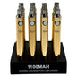 Goo 1100mAh Cartridge Batterie Universal Charging 12ct Display (MSRP $14.99ea)