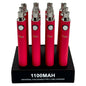 Goo 1100mAh Cartridge Batterie Universal Charging 12ct Display (MSRP $14.99ea)