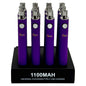 Goo 1100mAh Cartridge Batterie Universal Charging 12ct Display (MSRP $14.99ea)