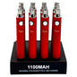 Goo 1100mAh Cartridge Batterie Universal Charging 12ct Display (MSRP $14.99ea)