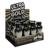 Ultra Enhanced Gold - 57mL Herbal Relaxation Shot - Display of 12 (MSRP $14.99 Each)