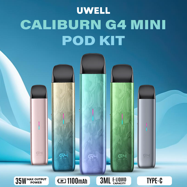 Uwell Caliburn G4 Mini 1100mAh Pod System Kit  Fist Distro