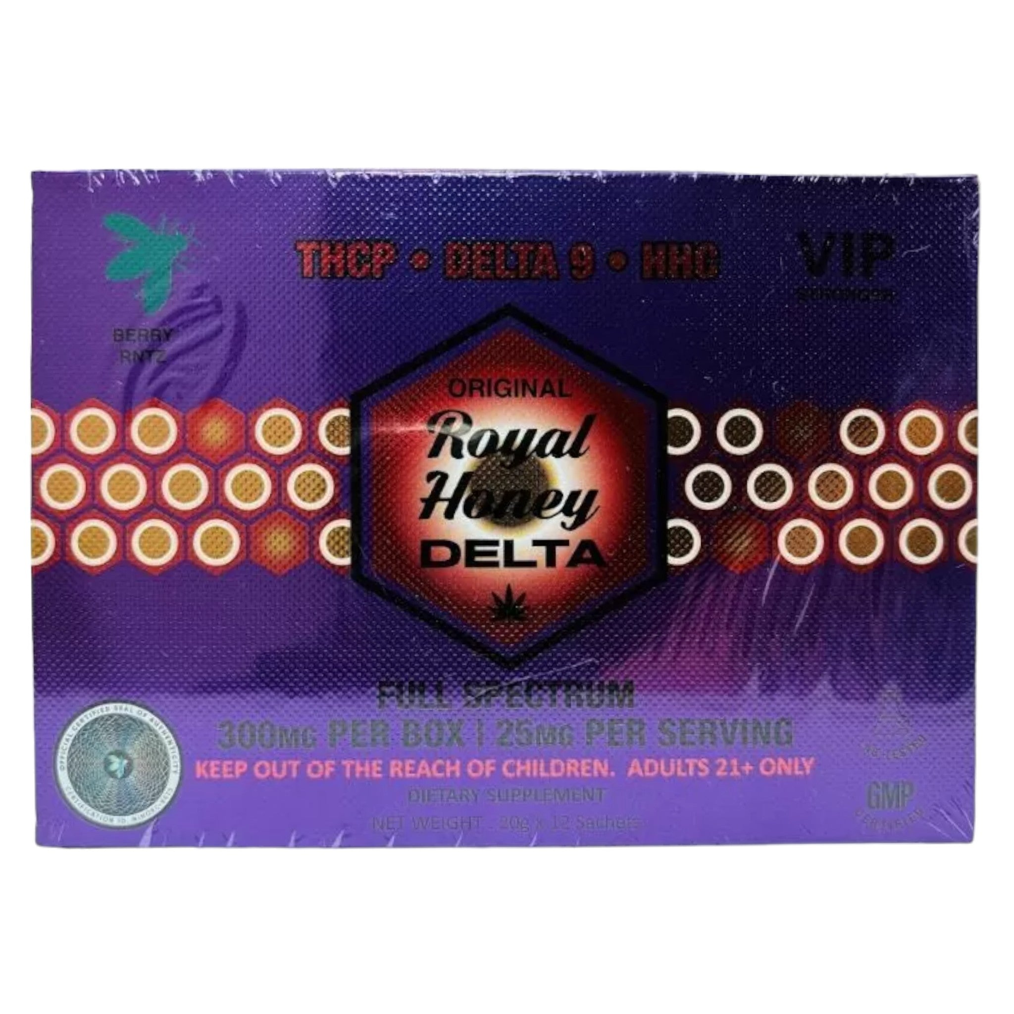 VIP Royal Honey Delta 12 Sachets Box (MSRP $9.99ea)