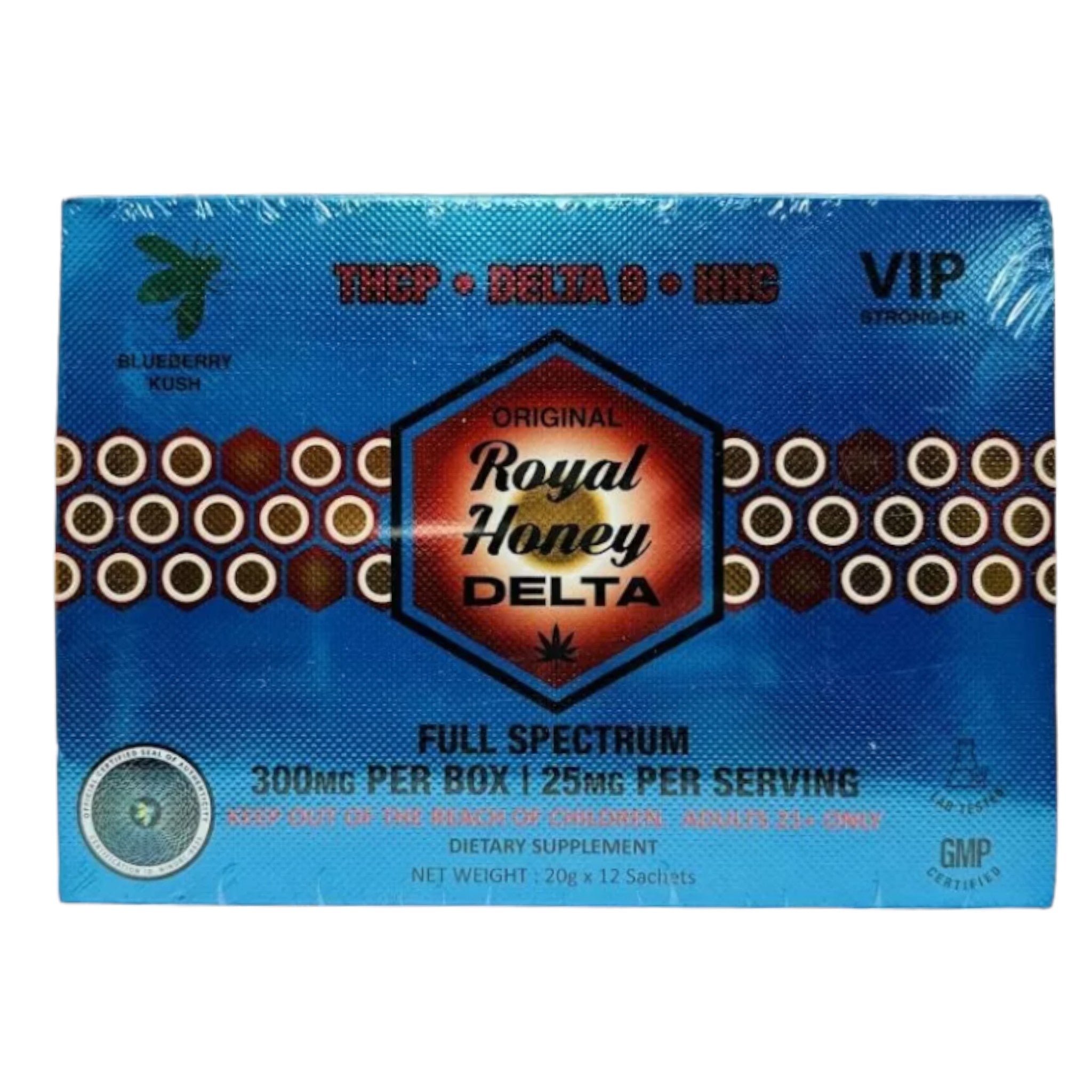 VIP Royal Honey Delta 12 Sachets Box (MSRP $9.99ea)