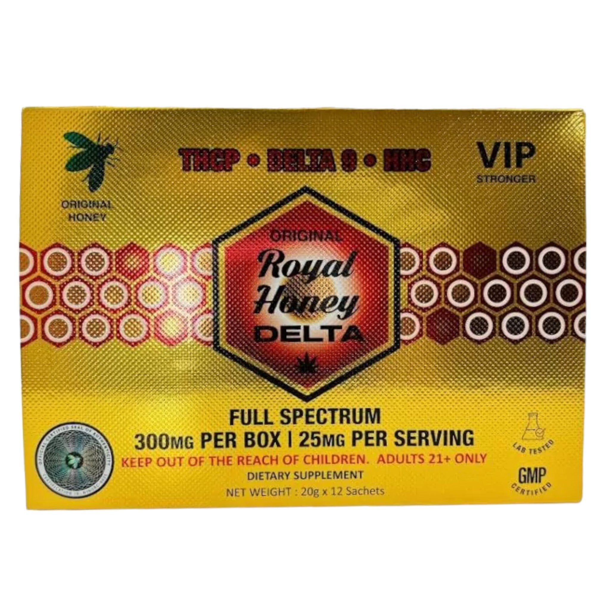 VIP Royal Honey Delta 12 Sachets Box (MSRP $9.99ea)