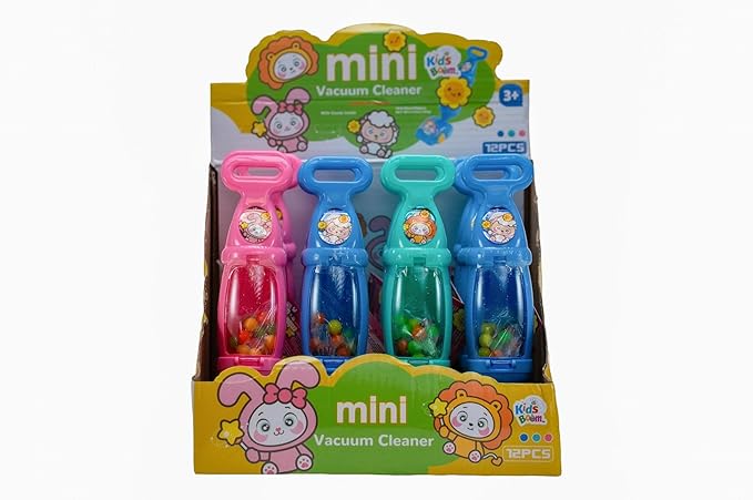 Kids Boom Mini Vacuum Cleaner Candy - Display of 12 (MSRP $5.99 Each)