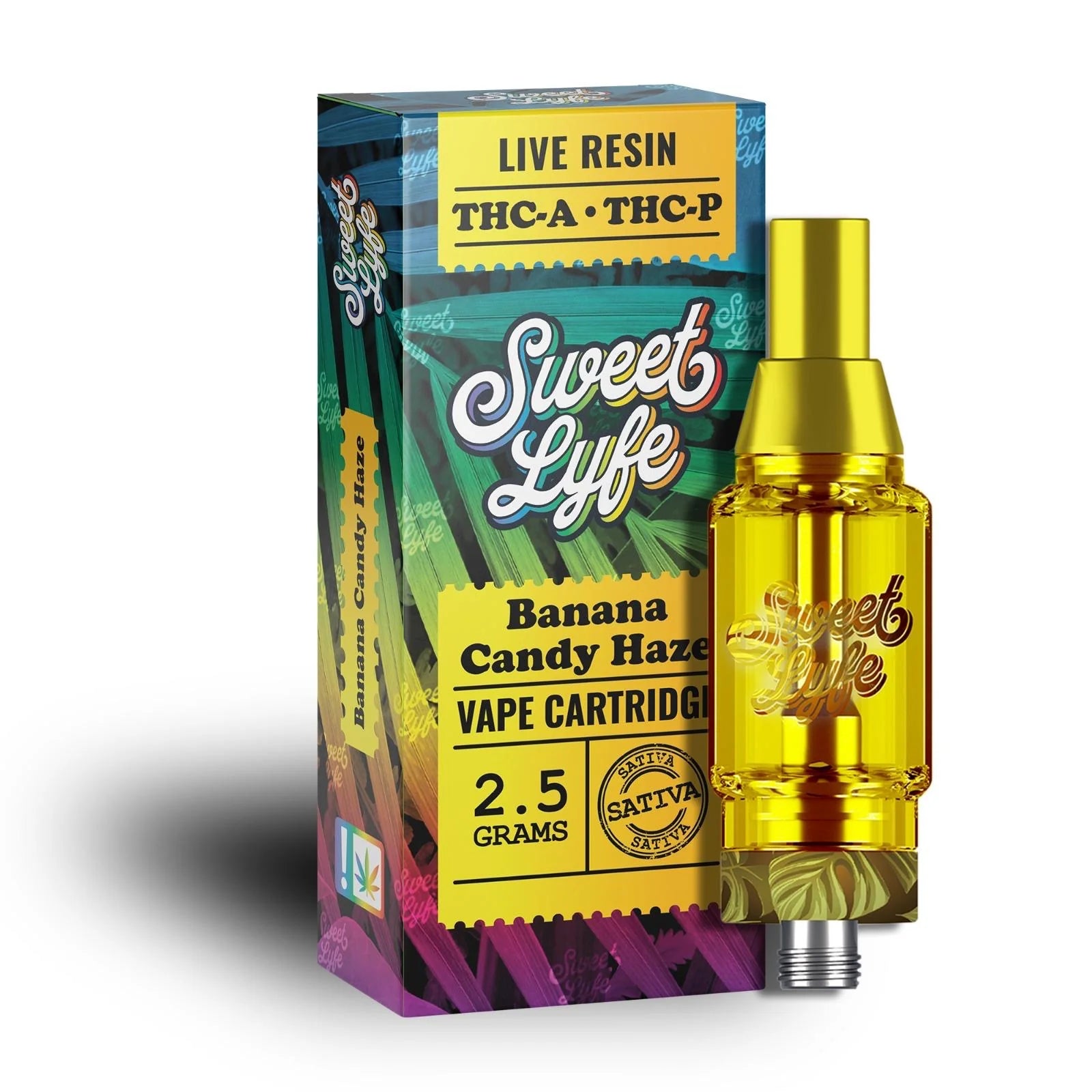 Sweet Lyfe 2.5g THC-A - THC-P Live Resin Cartridge - Display Of 6 (MSRP $44.99 Each)