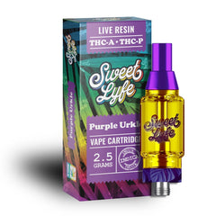 Sweet Lyfe 2.5g THC-A - THC-P Live Resin Cartridge - Display Of 6 (MSRP $44.99 Each)