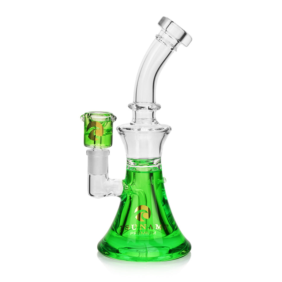 Tsunami Premium Freezable Glycerine Water Pipe - Curved Neck