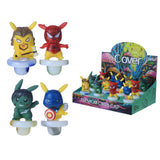 Clover Glass Carb Caps Cute Monster Design - Display of 12