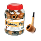 Wooden Pipes (wpj-30) - Jar of 30 (MSRP $9.99 Each)
