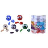 Clover Glass Character Design Quartz 20mm Pearl + 12mm Pearl + 15mm Rod - Display of 50