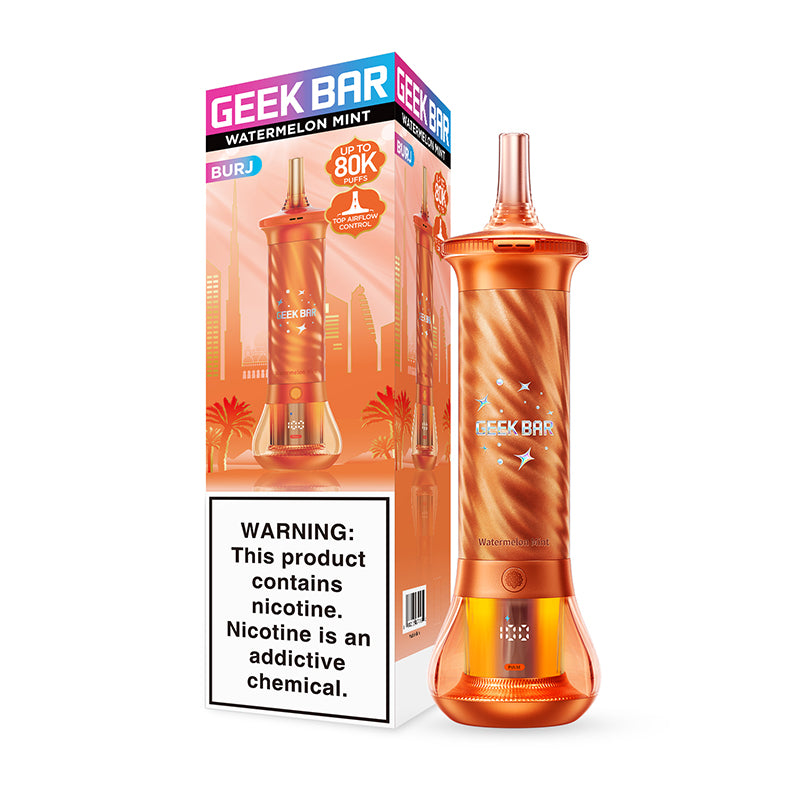 Geek Bar Burj 80K Puffs 25mL Disposable Hookah Vape - Display of 5