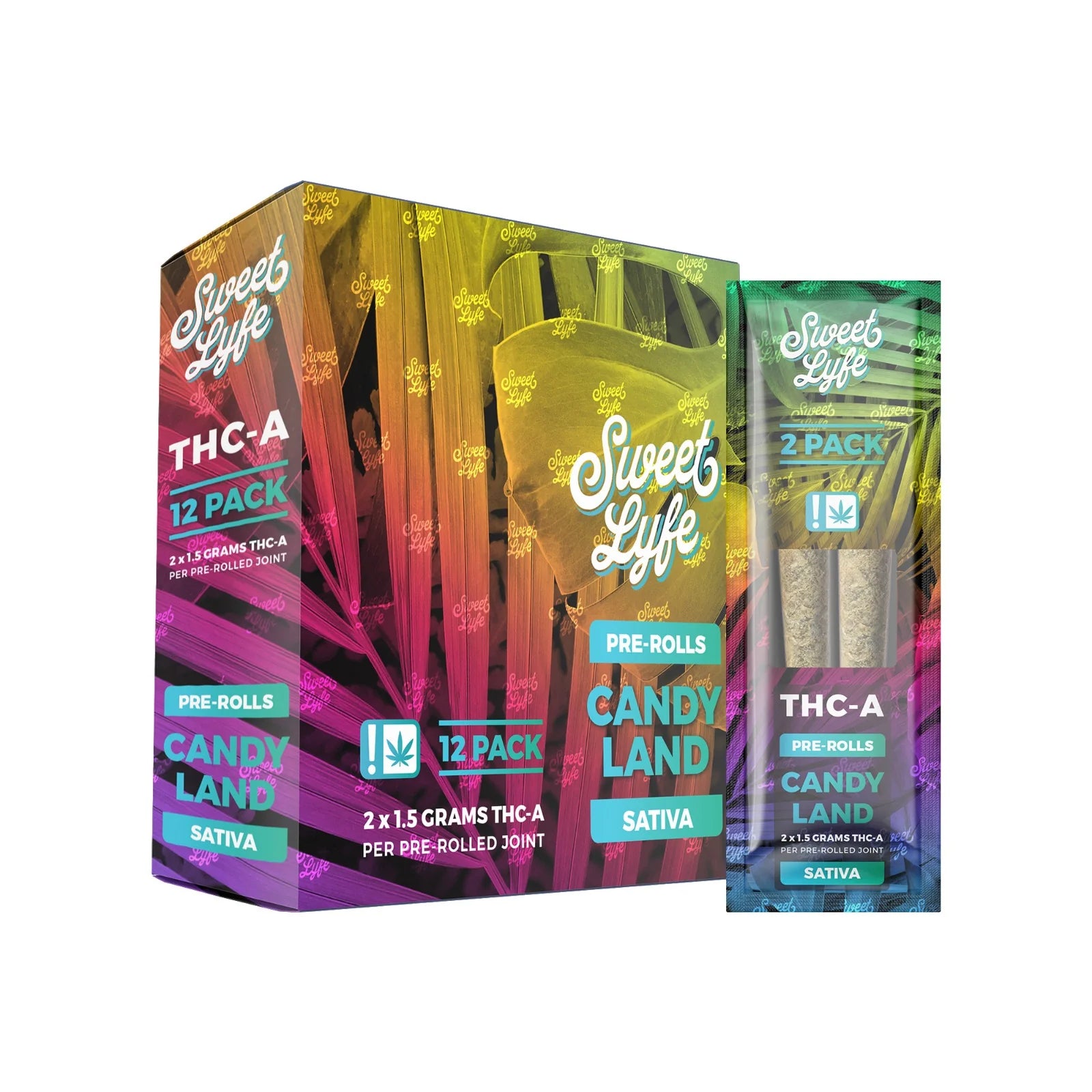 Sweet Lyfe THC-A 2x1.5g Prerolls - 12 Pack Display (MSRP $9.99 Each)