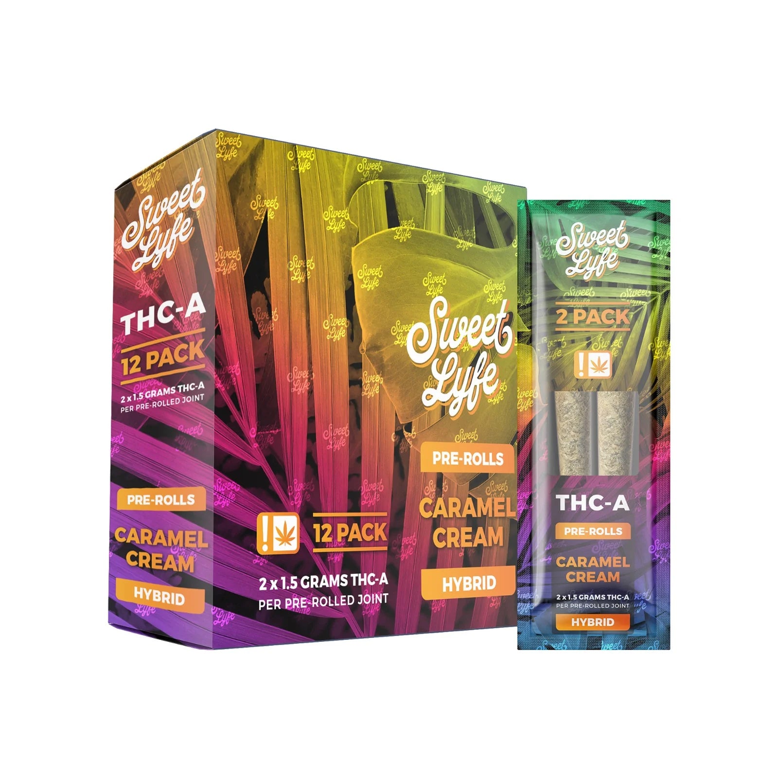 Sweet Lyfe THC-A 2x1.5g Prerolls - 12 Pack Display (MSRP $9.99 Each)