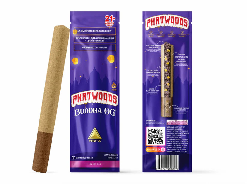 Phatwoods Diamond Infused 3.5G Pre-Roll Blunt 20ct