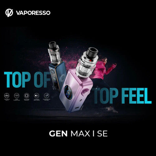 Vaporesso Gen Max 220W Dual 18650 Kit With 6mL iTank T (MSRP $89.99)