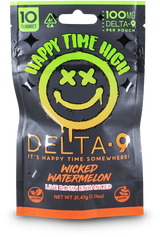 Happy Time High D9 Live Rosin 100mg Gummies - 10ct / Display of 12
