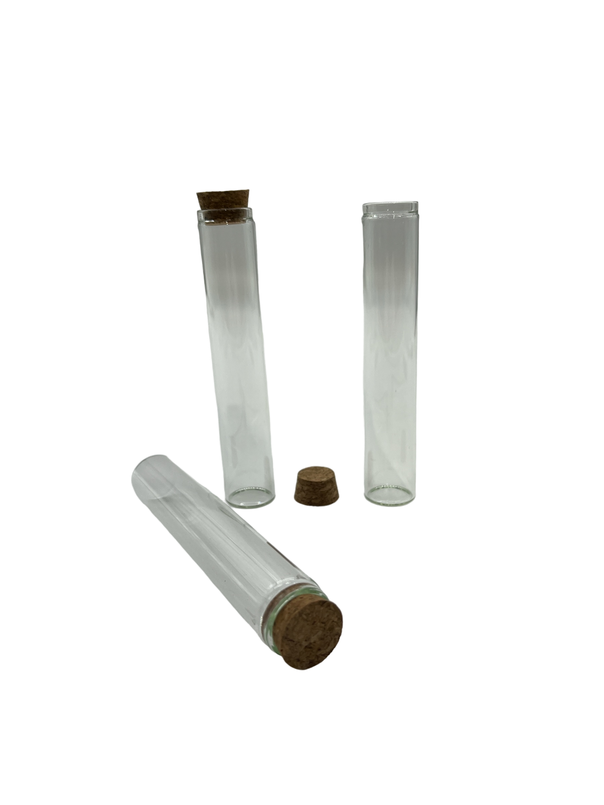 Wide Glass Doob Tubes With Cork Lid 300CT (MSRP $0.99ea)