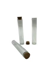 Wide Glass Doob Tubes With Cork Lid 300CT (MSRP $0.99ea)