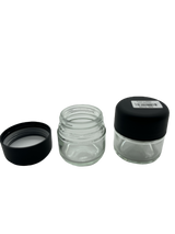 Wide Glass Jar With Round Shape Childproof Lid 35CT (MSRP $ 1.99ea)