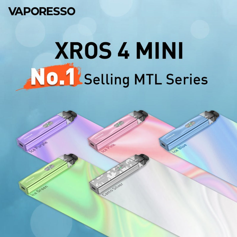 Vaporesso XROS 4 Mini 1000mAh Pod System Starter Kit (MSRP $29.99)