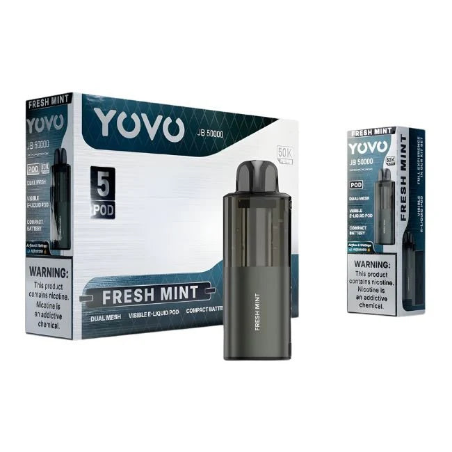 Yovo JB 50000 50K Puffs Disposable Pods - Display Of 5 (MSRP $19.99)