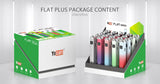 Yocan Flat Plus 510 Cartridge Battery Mixed Colors - Display of 20
