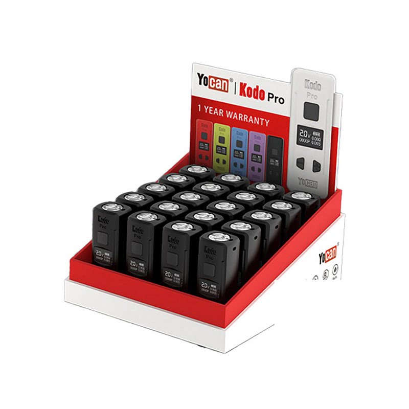 Yocan Kodo Pro Portable Battery Display 20ct Mixed Colors