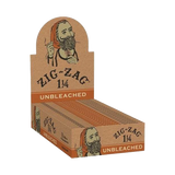 Zig Zag Unbleached Rolling Papers 1 1/4" - Display of 24