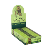 Zig Zag Organic Hemp Rolling Papers 1 1/4" - Display of 24