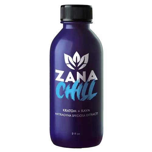 Zana Chill Kratom + Kava 60mL Liquid Shot - Display of 12 (MSRP $17.99 Eash)