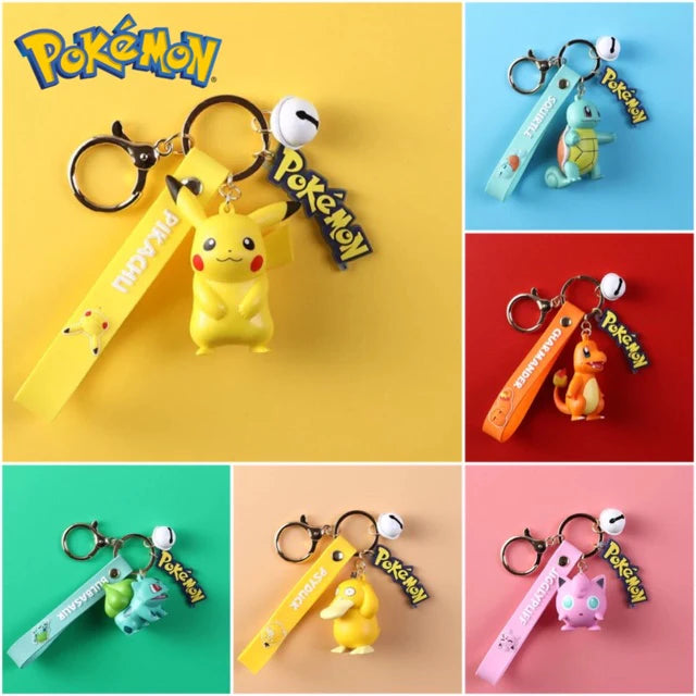 PokeMonster Character KeyChains - Bag of 12