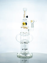 Tsunami 14in Glass Water Pipe Rocktapus Quad Rocket Butten (MSRP $229.99)