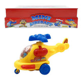 Kids Boom Mini Aircraft Candy Toy - Display of 8 (MSRP $5.99 Each)
