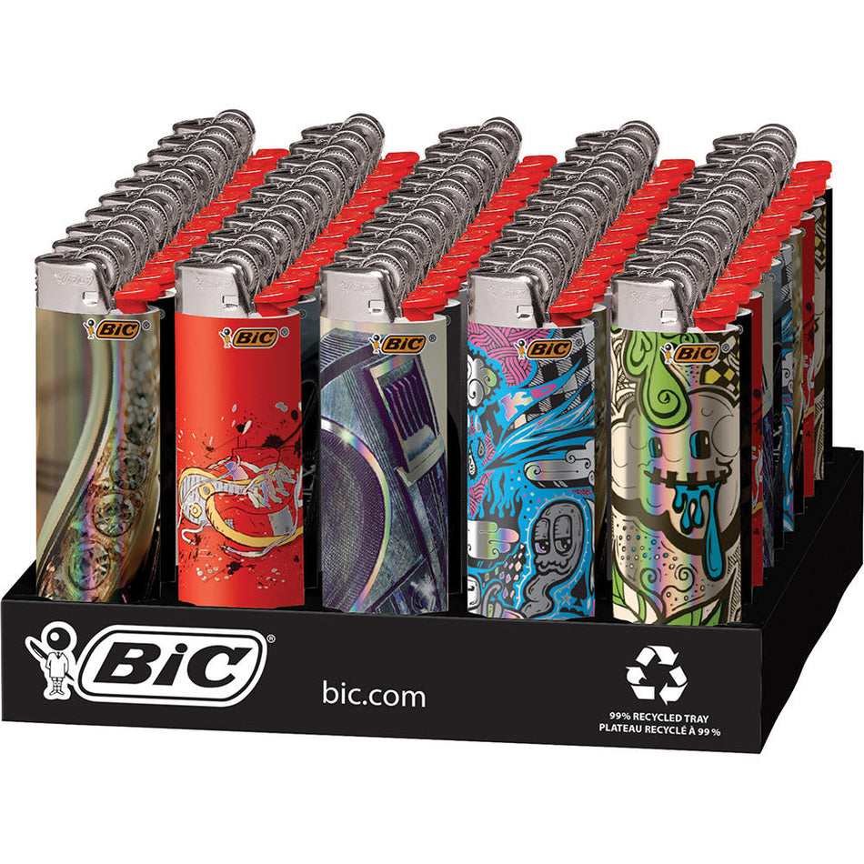 Bic Lighter Maxi Hip Nation - Display of 50ct