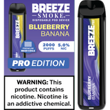 Breeze Pro Edition Disposable Vape - Display of 10 (MSRP $17.99 Each)