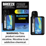 Breeze Prime Edition Disposable Vape - Display of 5 (MSRP $19.99 Each)