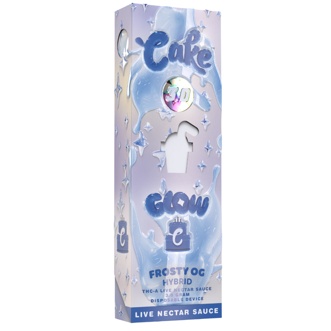 Cake Glow THC-A 3g Live Nectar Sauce Disposable - Display of 5 (MSRP $39.99 Each)