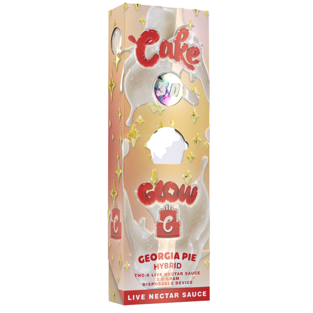 Cake Glow THC-A 3g Live Nectar Sauce Disposable - Display of 5 (MSRP $39.99 Each)