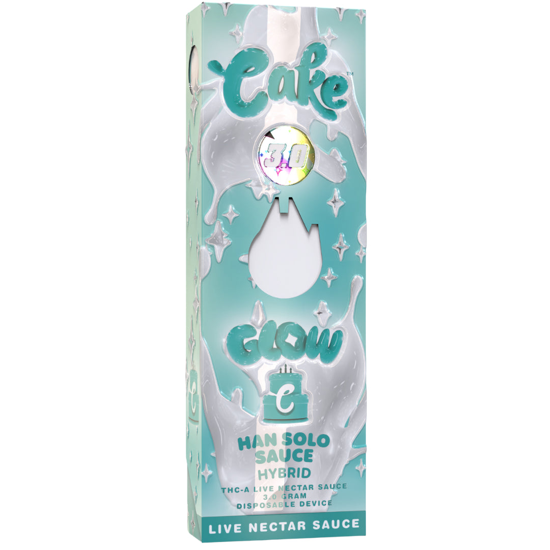 Cake Glow THC-A 3g Live Nectar Sauce Disposable - Display of 5 (MSRP $39.99 Each)