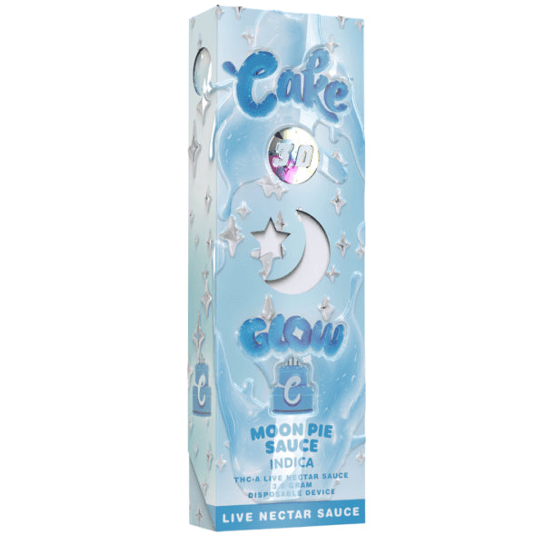 Cake Glow THC-A 3g Live Nectar Sauce Disposable - Display of 5 (MSRP $39.99 Each)