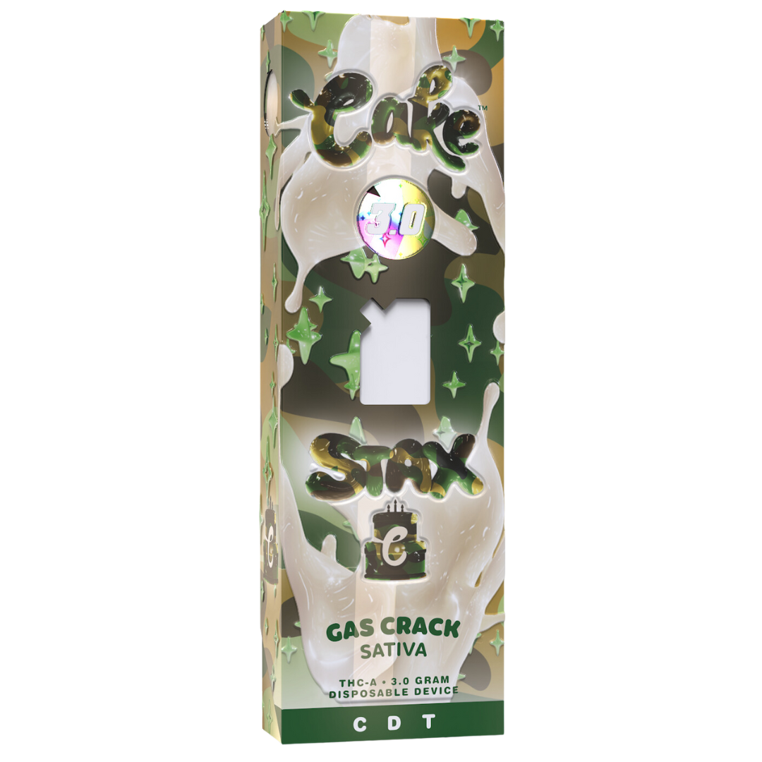 Cake STAX 3g THC-A Disposable - Display of 5 (MSRP $29.99 Each)