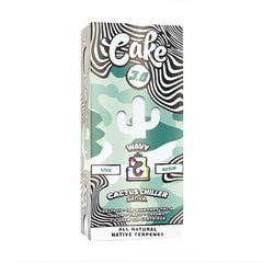 Cake Wavy 3g Delta 11 + Ice Diamonds THC-A Cartridge - Display of 5 (MSRP $24.99 Each)